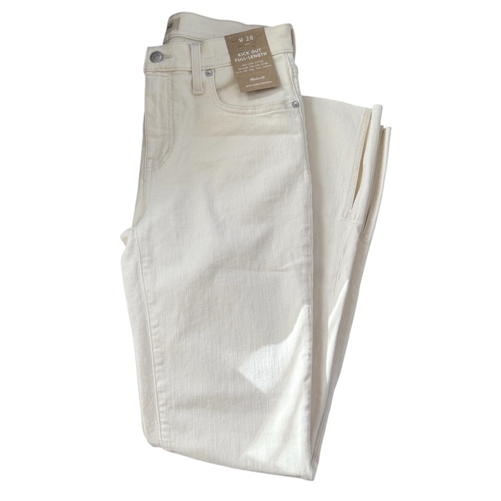 Madewell women’s kick out full-length mid rise jeans N0641 Size 28 NWT